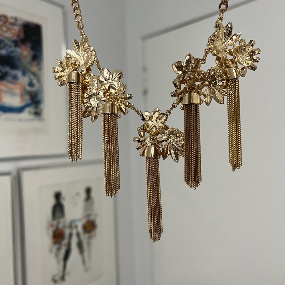 Necklace Gold and Pink - Picture 3 of 8